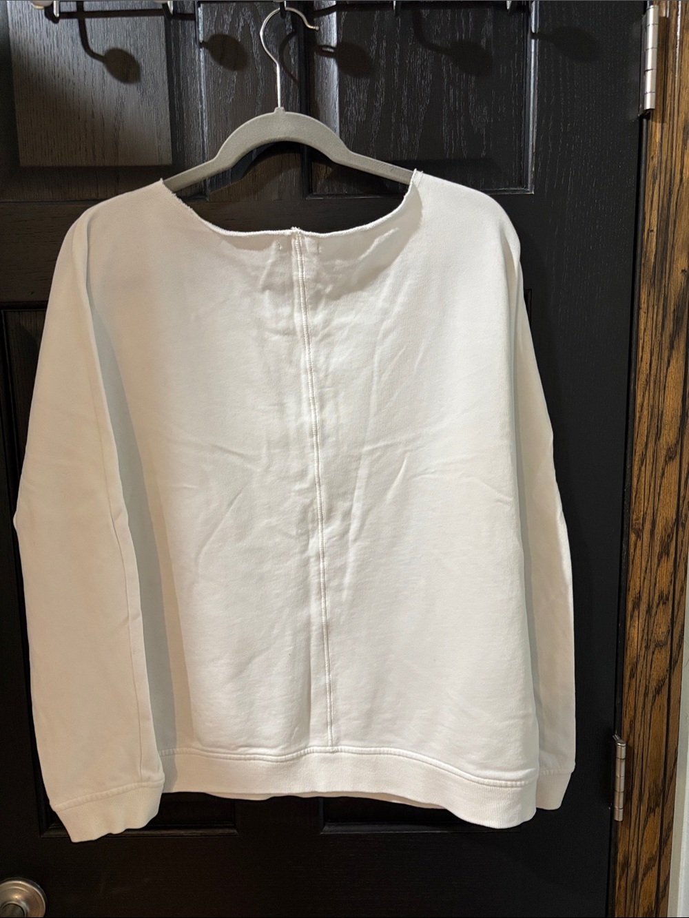Calvin Klein Jeans White Pullover with Subtle Gray Print - Picture 3 of 3